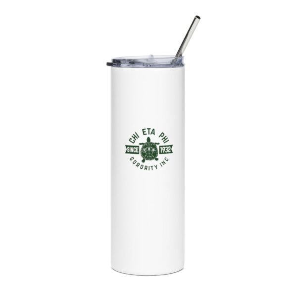 Chi Eta Phi Sorority 20oz Stainless Steel Tumbler — Slim Insulated Travel Cup