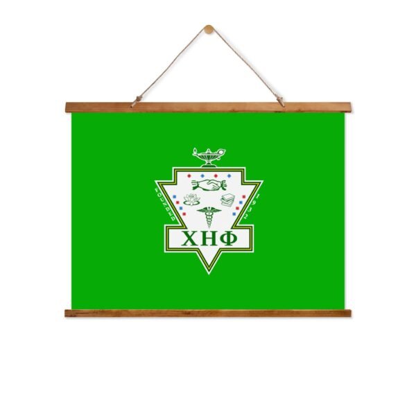 Wood Topped Wall Tapestry
